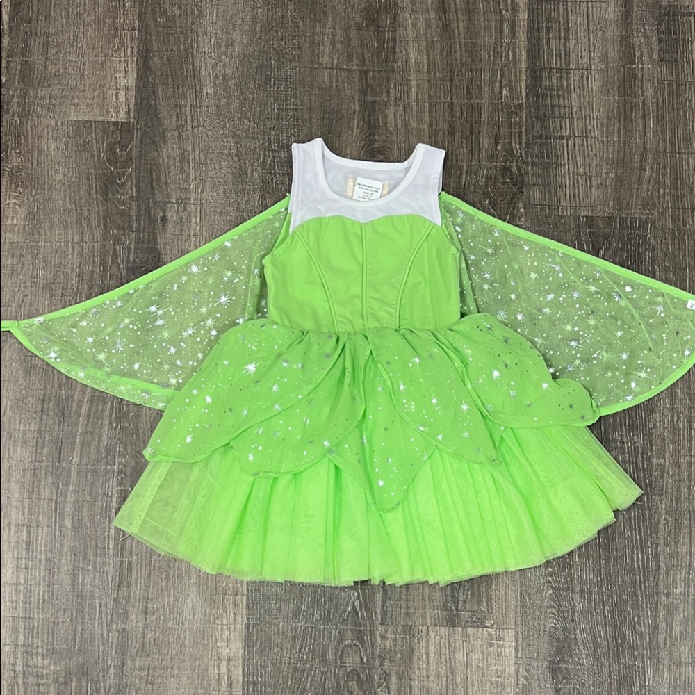 Glittery Green tinkerbell Fairy Dress for Kids